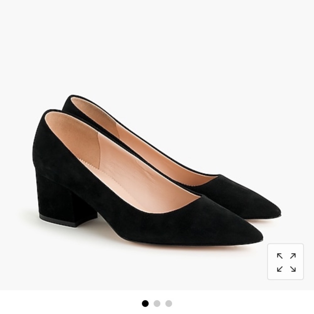 Brand new J Crew Laney Pumps Black Suede 8.5